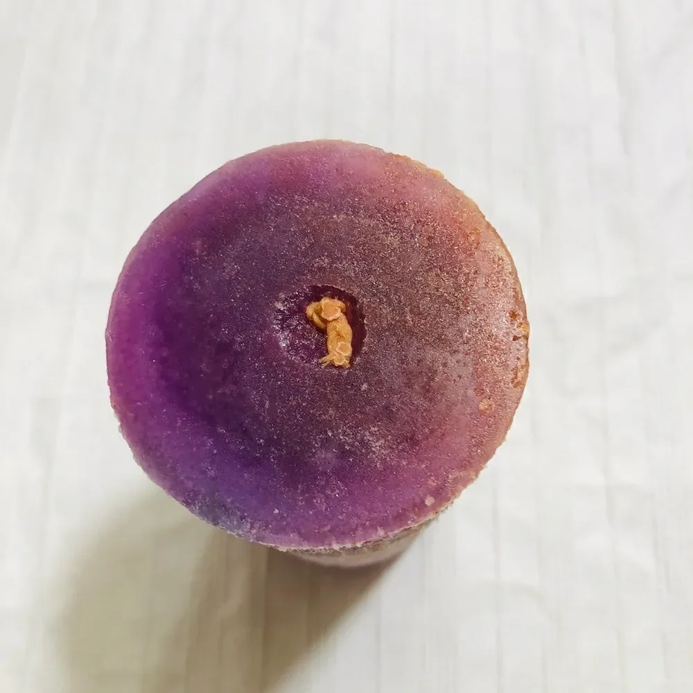 Handcrafted Timber Scented Candle (Purple/Gold)‎
